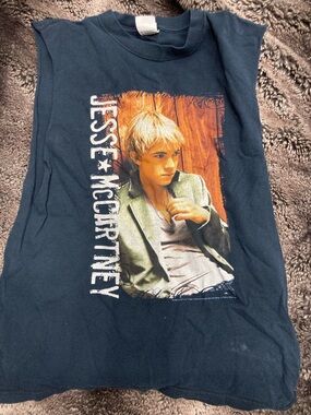 Jesse McCartney Tank Top with Full-Color Portrait Graphic